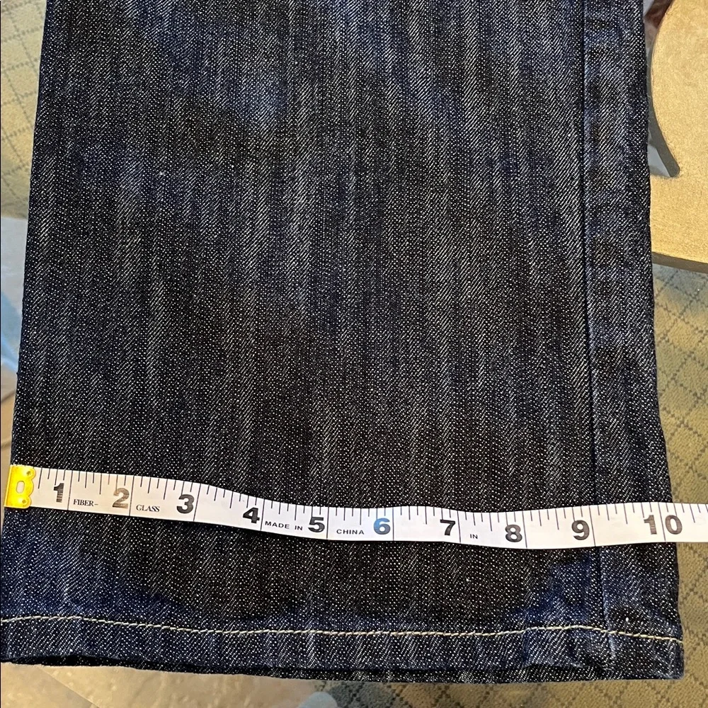 Kanji Premium Vintage Men’s Embroidered Dark Wash Jeans Men’s Y2K Size 36x32